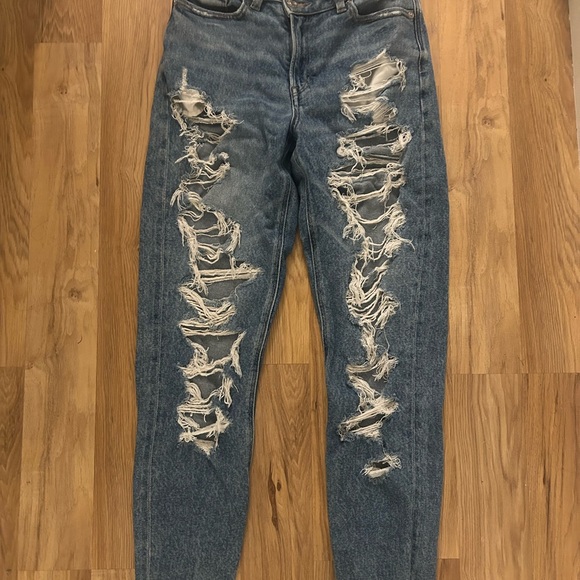 American Eagle Outfitters Denim - American Eagle Outfitters Ripped Blue Boyfriend Jeans